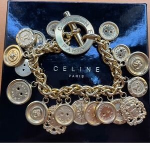 Celine "Rare" Gold Vintage Charm Bracelet